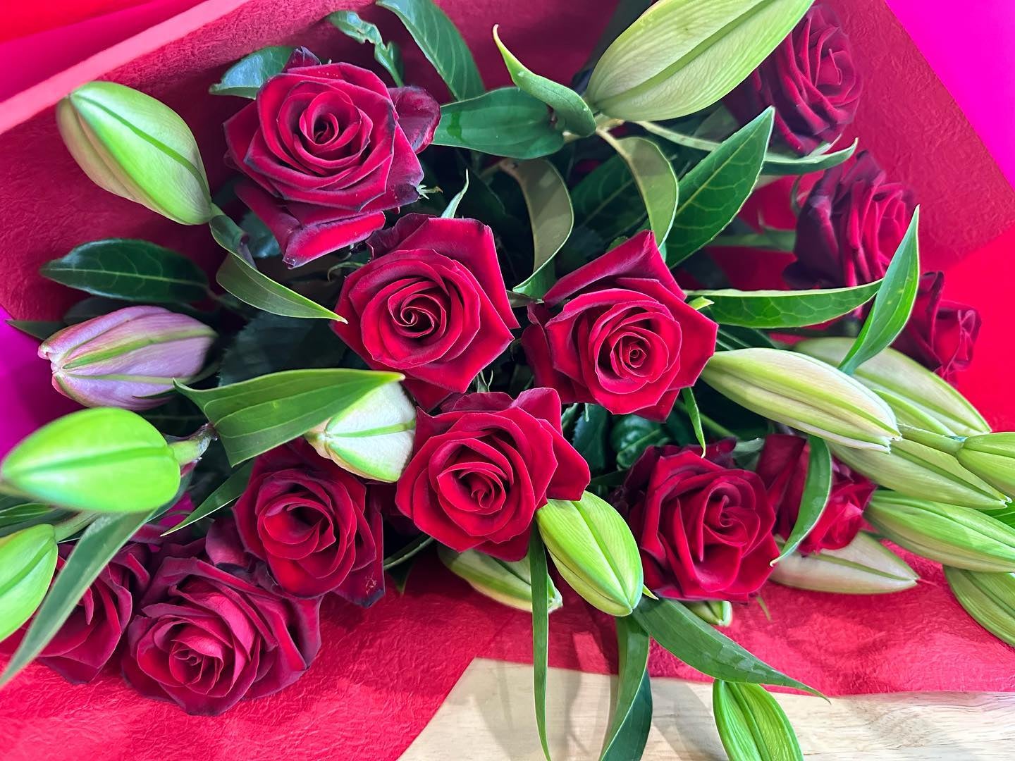 Lily & Rose Bouquet Includes Delivery My Florist Launceston