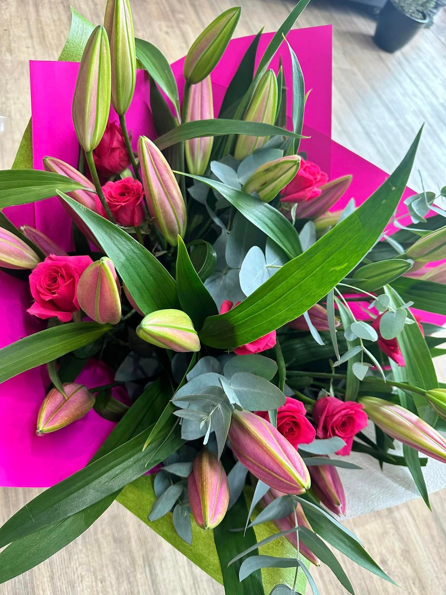 Lily & Rose Bouquet Includes Delivery My Florist Launceston